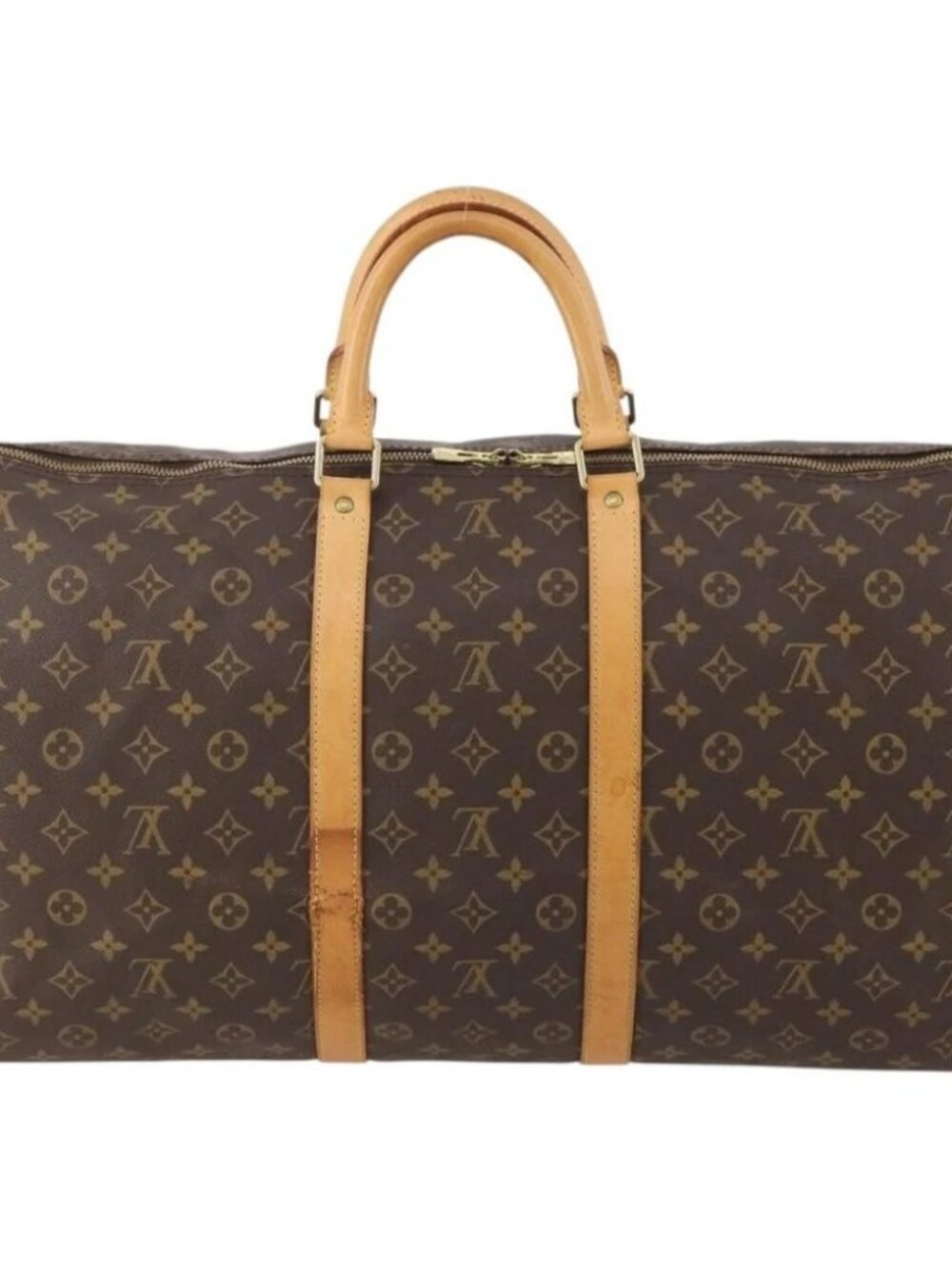 LOUIS VUITTON Monogram Keepall 55 Boston Bag M41424 LV Auth 171243A - Picture 4 of 14